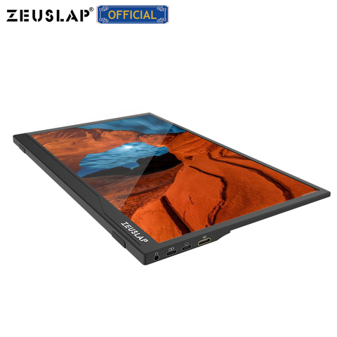 ZEUSLAP ultrafino de 15,6 pulgadas 1080p/función táctil usb-c HDMI-Compatible ips portátil de la pantalla de monitor lcd ► Foto 1/6