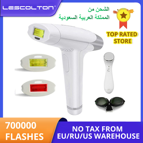 Lescolton 2in1 de depilación láser IPL máquina depiladora láser depilación permanente Bikini Trimmer eléctrico depilador un láser ► Foto 1/6