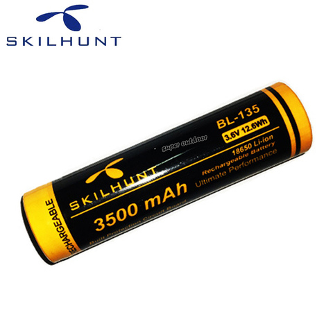 SKILHUNT-Batería de ion de litio recargable, BL-135, 3500mAh, corriente de descarga continua (máximo) 8A 18650 ► Foto 1/6