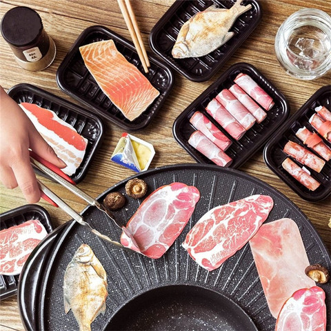 50 hojas de recordatorios divertidos de pescado/Carne, planificador con notas adhesivas, papel adhesivo, suministros escolares, papelería, regalo ► Foto 1/6