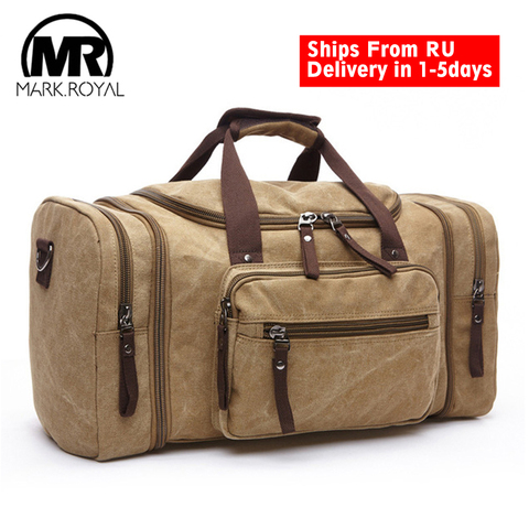 MARKROYAL de lona para hombre Lona de hombre de gran capacidad de viaje bolsas de viaje bolso llevar en bandolera bolsa de Dropshipping. exclusivo. ► Foto 1/6