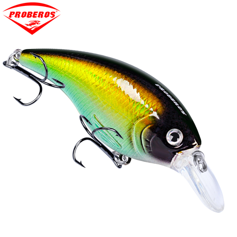 Accesorios de pesca PROBEROS, señuelo duro de pececillos de 9cm-17g, Wobbler, cebo Artificial de lubina, CrankBait con 4 ganchos, aparejos de trucha Topwater ► Foto 1/6