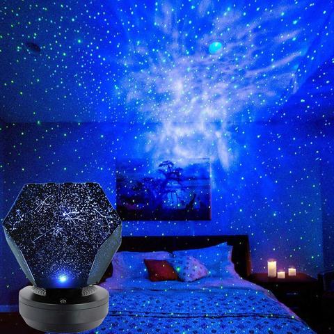 Cielo estrellado cielo noche luz USB recargable de estrellas celestes lámpara Cosmos decoración proyector Astro Dropshipping. Exclusivo. Romántico cielo I0Z3 ► Foto 1/6