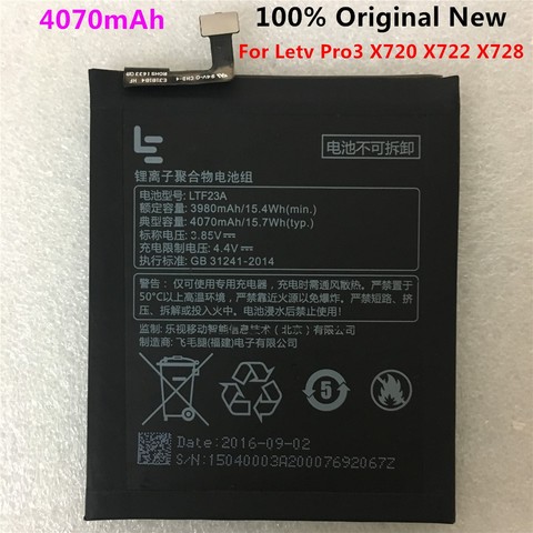 Batería de repuesto para LeEco Le Pro 3 X720 X722 X728, buena calidad, 100%, original, LTF23A, 4070mAh ► Foto 1/3