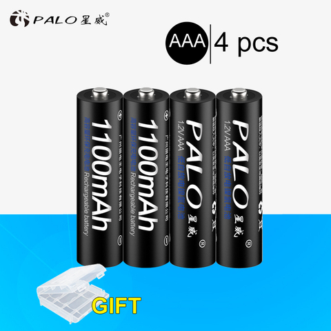 Caliente 4 piezas Ni-MH 1,2 V 1100 mAh baterías recargables AAA de la protección del medio ambiente para la batería juguetes relojes de Control remoto ► Foto 1/6