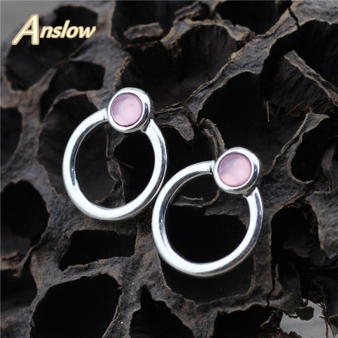 Anslow-pendientes coreanos de estilo Retro para mujer, aretes coreanos para chicas, estudiantes, amigos, fiesta de boda LOW0004AE ► Foto 1/6