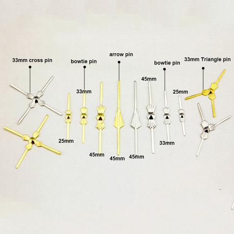 Camal-piezas de lámpara de araña doradas/cromadas, Conector de cuentas de cristal de METAL, PIN de pajarita, Perno culatín de flecha, PIN triangular, broche cruzado, 100 Uds. ► Foto 1/6