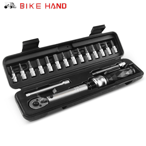 Bicicleta de mano MTB 1-25 NM Reparación de bicicletas llave hexagonal herramienta Llave de trinquete de torsión de Multi-función de la carretera llave para bicicleta Allen poco herramientas ► Foto 1/6