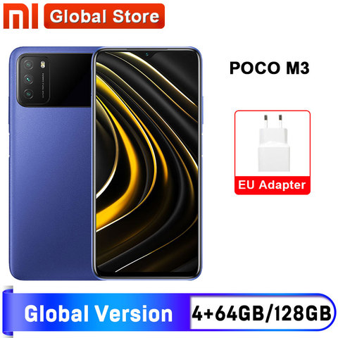 POCO-teléfono inteligente M3 versión Global, 4GB y 64GB /4GB y 128GB, 662 Snapdragon, pantalla de 6,53 pulgadas, batería de 6000mAh, cámara de 48MP, España ► Foto 1/6