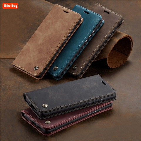 Funda abatible de cuero Vintage para Samsung galaxy, funda de Libro de lujo para Samsung galaxy S20 FE S20 Ultra S10 Plus S10 5G S8 S9 Plus S7 edge ► Foto 1/6