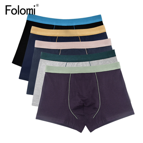 ¡5 unids/lote! Calzoncillos de hombre de algodón ventilar de talla grande pantalones cortos de ropa interior suave Bokserki xl a 8xl ► Foto 1/6