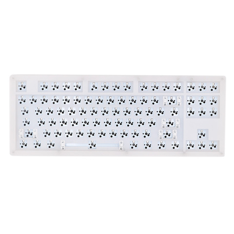 Keypro-Kit de teclado mecánico personalizado de 87 teclas, caja de PCB 80% TKL, interruptor intercambiable en caliente, efectos de iluminación de apoyo con interruptor RGB led ► Foto 1/6