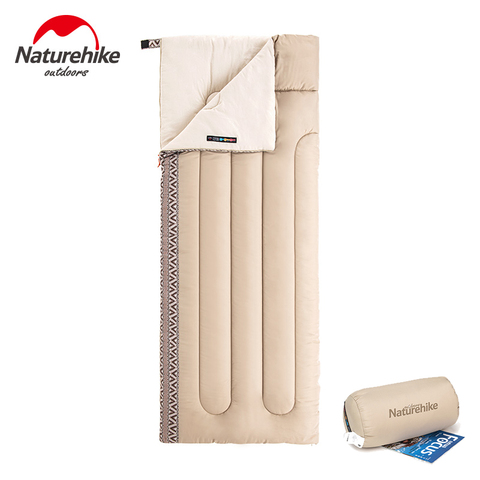 Naturehike-saco de dormir para acampar, ligero, 4 estaciones, cálido, envoltorio para frío, mochilero, saco de dormir para viajar al aire libre, senderismo ► Foto 1/6