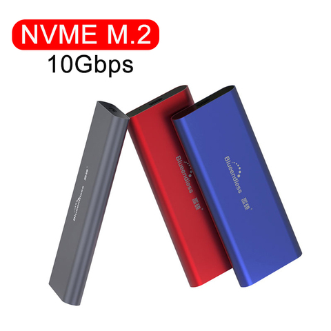 PCIE M.2 NVME GEN2 10Gbps SATA NGFF 6Gbps caso SSD con USB carcasa tipo C USB 3,1 SSD caso NVME Disco Duro caso caja HDD ► Foto 1/6