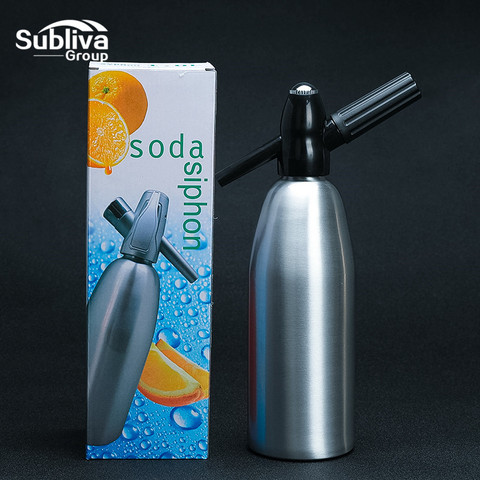 Máquina portátil para hacer refrescos de 1L, bebida fría, agua de burbujas carbonizada, DIY, coctelera CO2, sifón de Soda, herramientas de Bar ► Foto 1/6