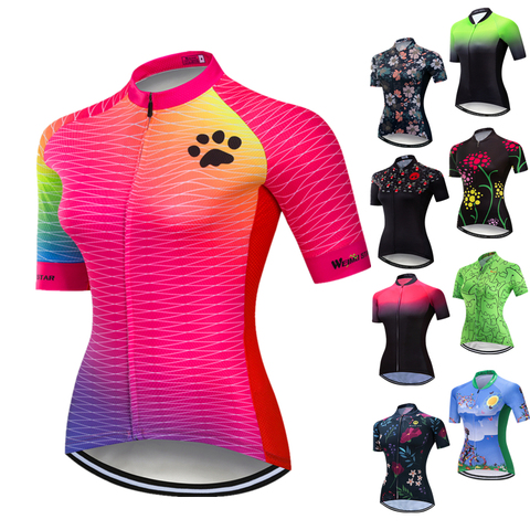 Weimostar-Camiseta de Ciclismo para mujer, Maillot de manga corta para Ciclismo de montaña, 2022 ► Foto 1/6