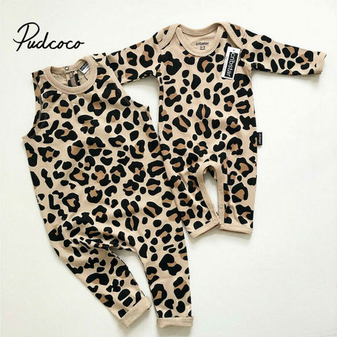 Ropa Infantil de algodón para bebé, Pelele con estampado de leopardo, traje de 3 a 24 meses, mono, novedad de 2022 ► Foto 1/6