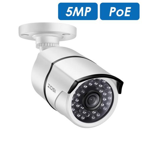 ZOSI-cámara ip PoE de 5MP HD para exteriores, impermeable, infrarroja, visión nocturna de 30m, vigilancia de vídeo de seguridad ► Foto 1/4