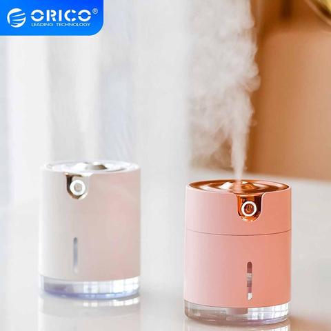 ORICO-humidificador de aire ultrasónico USB, difusor de aceites esenciales para hogar, oficina, coche, nebulizador, generador de niebla, luz suave, 300ML ► Foto 1/6