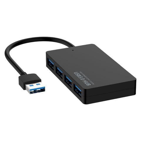 Hub USB 3,0 de alta velocidad para ordenador portátil, adaptador de 4 puertos, expansor USB para ordenador portátil, PC, suministros de oficina, 1 Uds., nuevo diseño ► Foto 1/6