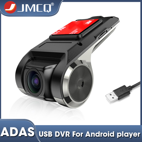 JMCQ-Cámara de salpicadero 1080P, reproductor Multimedia con Wifi, USB, DVR, ADAS, sin cámara trasera, sensor G, grabación de ciclo, detección de movimiento, Mini registradores ► Foto 1/6