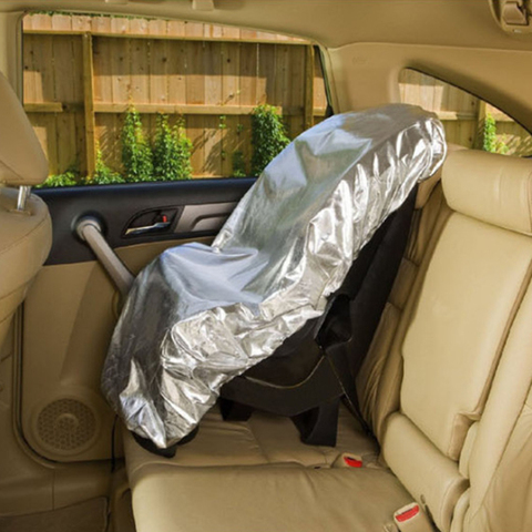 Protector de sombrilla para asiento de coche de 80x108cm, Protector de sombrilla para asiento de bebé, película de aluminio para niños, Protector UV, cubierta de aislamiento de polvo ► Foto 1/6