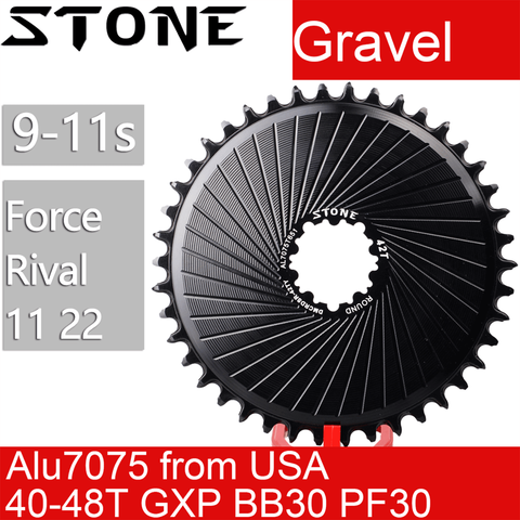 Plato de cadena de piedra para grava Rival 11 22 Force 11 22, soporte directo DM, plato de dientes de rueda dentada para Sram para bicicleta de carretera axs ► Foto 1/6