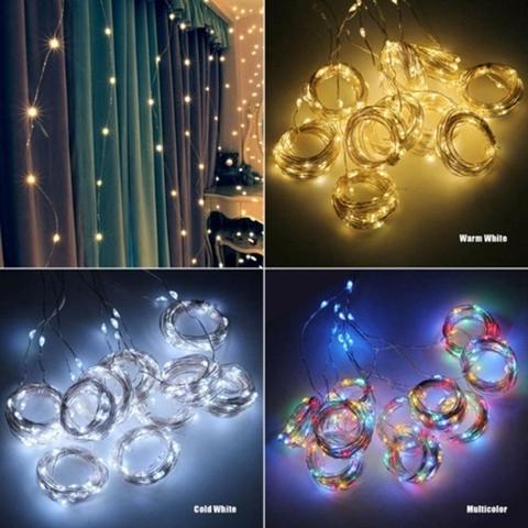 Guirnalda de cortina LED de 20M para ventana, cadena de luces USB, Control remoto, adornos navideños de Año Nuevo para habitación ► Foto 1/6