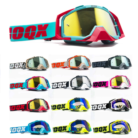 IOQX equipos de protección para motocicleta Flexible cruz cara de casco máscara Motocross gafas ATV suciedad bicicleta UTV gafas de gafas ► Foto 1/6