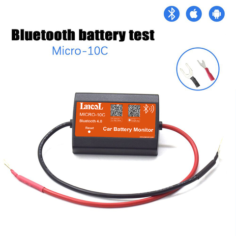 Lancol-herramienta de diagnóstico de coche, dispositivo de control de Voltmetery, Bluetooth, 12V, MICRO-10, nueva versión C ► Foto 1/4