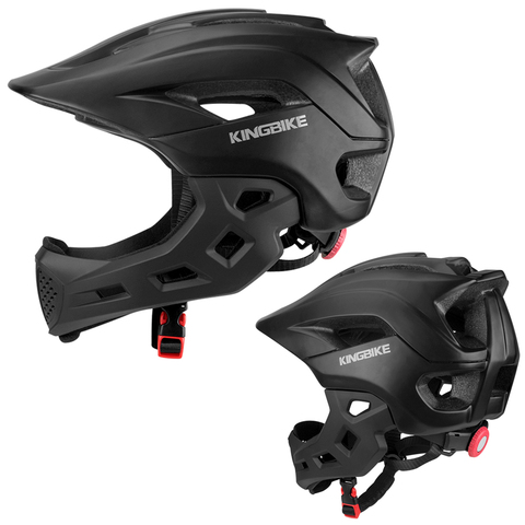 BATFOX-casco de Ciclismo de cara completa para niños, almohadillas ajustables, Protector de muñeca, conjunto de patinaje, deporte, seguridad, casco ► Foto 1/6