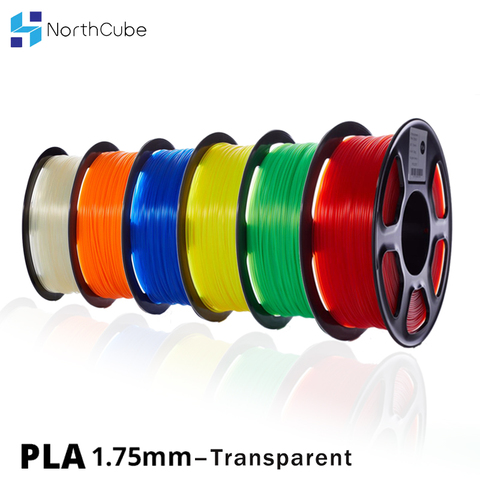 Filamento PLA para impresora 3D, 1,75mm, 1KG de tolerancia +/-0,02mm, plástico transparente, rojo, azul, verde, para impresora 3D ► Foto 1/6