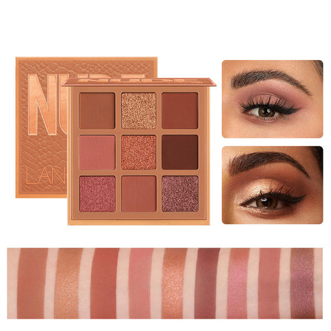 Paleta de sombras de ojos Mode 9 Kleuren, mate, Oogschaduw, brillo, Naakt, cosmética coreana ► Foto 1/6