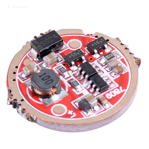 Placa de circuito de controlador de corriente constante IC, 20mm, 3V-15V, 1A, 1 / 5 modos, para linterna LED de batería 18650, Q5, R5, T6, U2, L2, XPL, 1-3 Uds. ► Foto 1/6