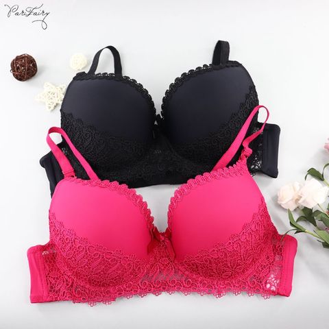Parifairy-Sujetador bordado de moda, lencería sexi de mujer para todos los días, copa D 38/85, 40/90, 42/95, 44/100, 46/105, 6 colores ► Foto 1/6