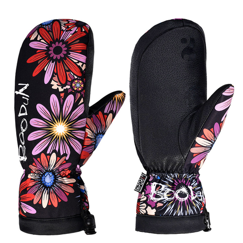 Guantes de esquí profesionales para snowboard, impermeables, mujeres, hombres, invierno, cálidos, nieve, esquí de 30 grados, Calavera, chica, 2022 ► Foto 1/6