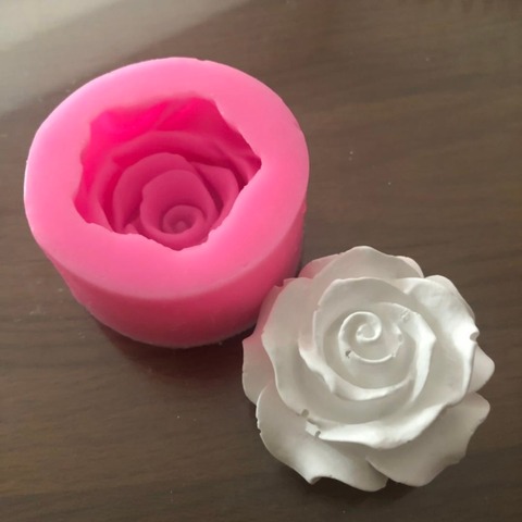 Molde para pasteles y magdalenas en 3D de silicona con forma de rosa, para Fondant, gelatina, caramelo, Chocolate, herramienta para hornear, 2022 ► Foto 1/6