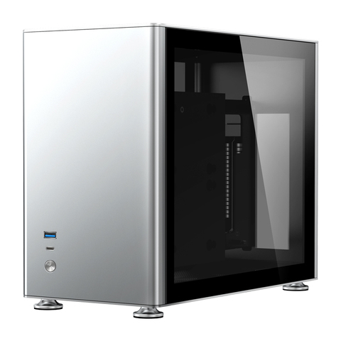 Jonsbo A4 Silver A4S ITX chasis soporta 240 refrigerado por agua SFX-L fuente de alimentación de aluminio-magnesio ordenador de escritorio ► Foto 1/6