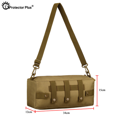 Protector Plus-bolso de hombro táctico militar resistente al agua, bolsa cruzada del ejército para deportes al aire libre, viajes, Camping, senderismo, accesorio ► Foto 1/6