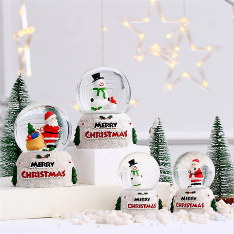 Bola de cristal de Navidad, luces LED de Navidad, regalo de Año Nuevo para niños, decoraciones de Navidad brillantes para el hogar, Navidad, 2022 ► Foto 1/6