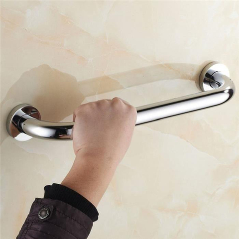 Gran oferta 1PC de acero inoxidable 300/400/500mm baño bañera pasamanos para baño Barra de ducha asa de apoyo de seguridad estante de toalla ► Foto 1/6