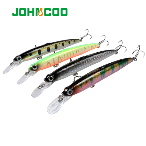 JOHNCOO-SEÑUELOS DE PESCA, cebo de pesca de pececillo duro, 95mm, 6,5g, Jerkbait rodante, señuelos de suspensión, manivela Wobbler, aparejos de pesca de calidad ► Foto 1/6