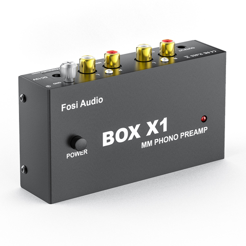 Fosi-caja de Audio X1 preamplificador de Phono, para tocadiscos, fonógrafo, preamplificador, Mini Audio estéreo, HiFi, con amplificador de auriculares ► Foto 1/6