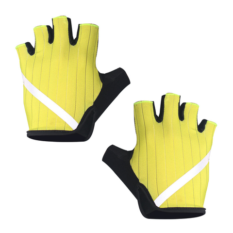 Guantes de ciclismo para hombre y mujer, a prueba de golpes, transpirables, con rayas reflectantes, para ciclismo de montaña o de carretera, para verano ► Foto 1/5