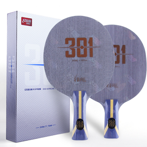 DHS-Hoja de tenis de mesa Hurricane 301 H301, pala de ping pong de carbono con raqueta de madera, ataque rápido para equipo de CHINA ► Foto 1/1