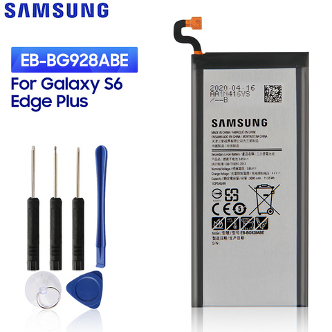 Original de reemplazo de batería para Samsung GALAXY S6 edge Plus G9280 G928F G928V S6edge + EB-BG928ABE EB-BG928ABA ► Foto 1/6