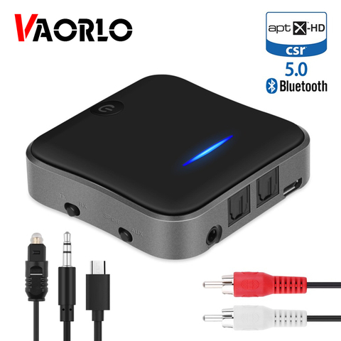 Transmisor Bluetooth CSR8675 APTX HD estéreo 2 en 1, receptor inalámbrico 5,0 con Toslink/3,5 AUX/SPDIF, adaptador para auriculares de TV ► Foto 1/6