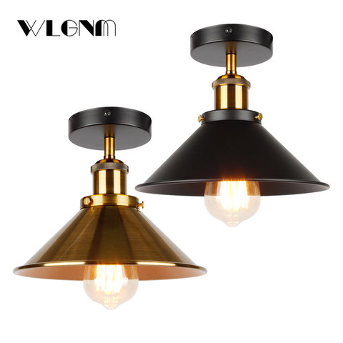 Lámpara de techo Industrial vintage, iluminación Retro Para Loft, accesorios de iluminación de campo americano, envío gratis ► Foto 1/6