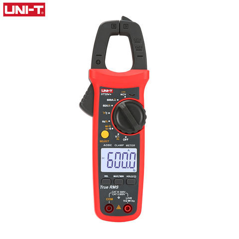 UNI T UNI-T UT202A + UT204 + Digital AC DC medidor de pinza de corriente multímetro valores eficaces verdaderos 400-600A Auto de la gama de resistencia del voltímetro de prueba ► Foto 1/5