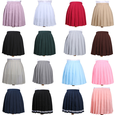 Japonés plisado Cos Macarons alta cintura falda de las mujeres faldas señoras Kawaii femenino coreano Harajuku ropa para las mujeres ► Foto 1/6